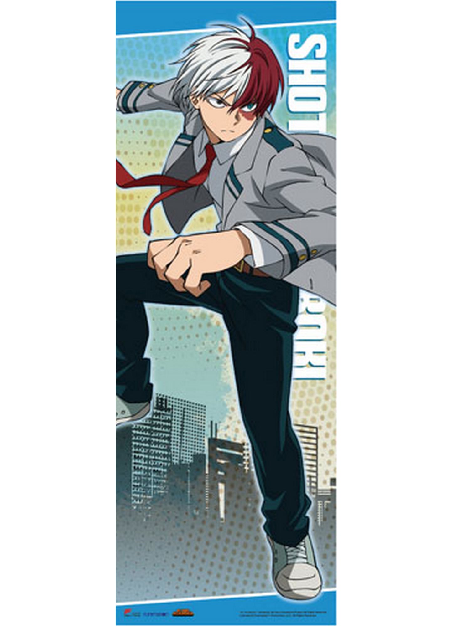 My Hero Academia - Shoto Todoroki Uniform Human Size Se Wall Scroll 23.5"W x 67"H