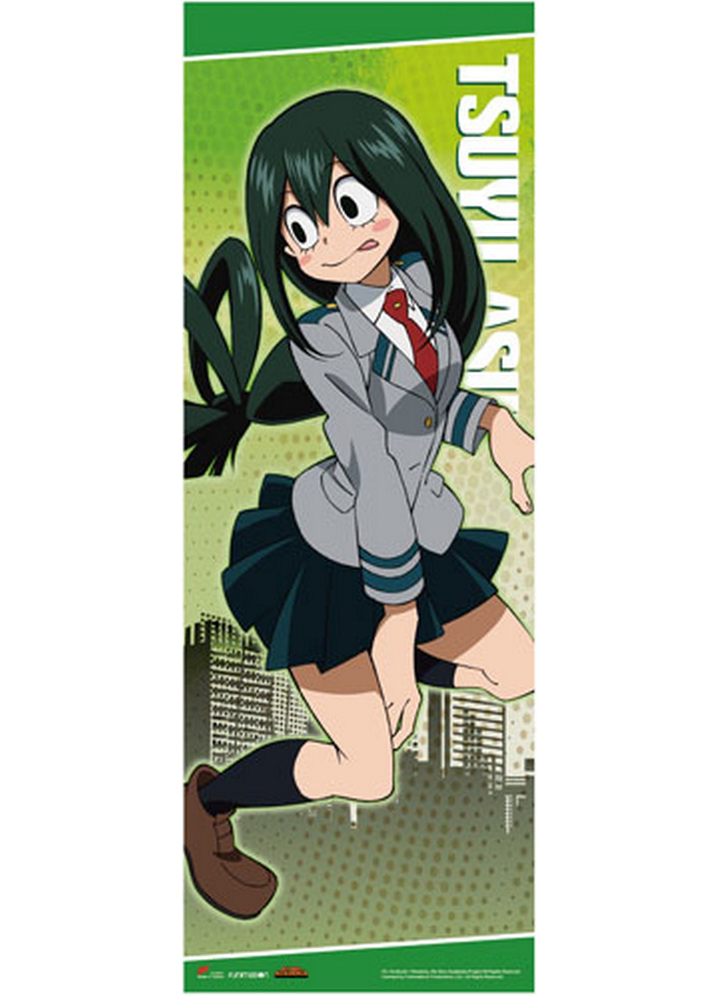 My Hero Academia - Tsuyu Asui "Froppy" Uniform Human Size Se Wall Scroll 23.5"W x 67"H