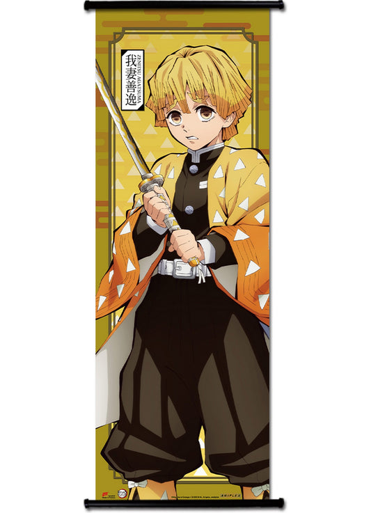 Demon Slayer - Zenitsu Agatsuma Human Size Se Wall Scroll 23.5"W x 67"H