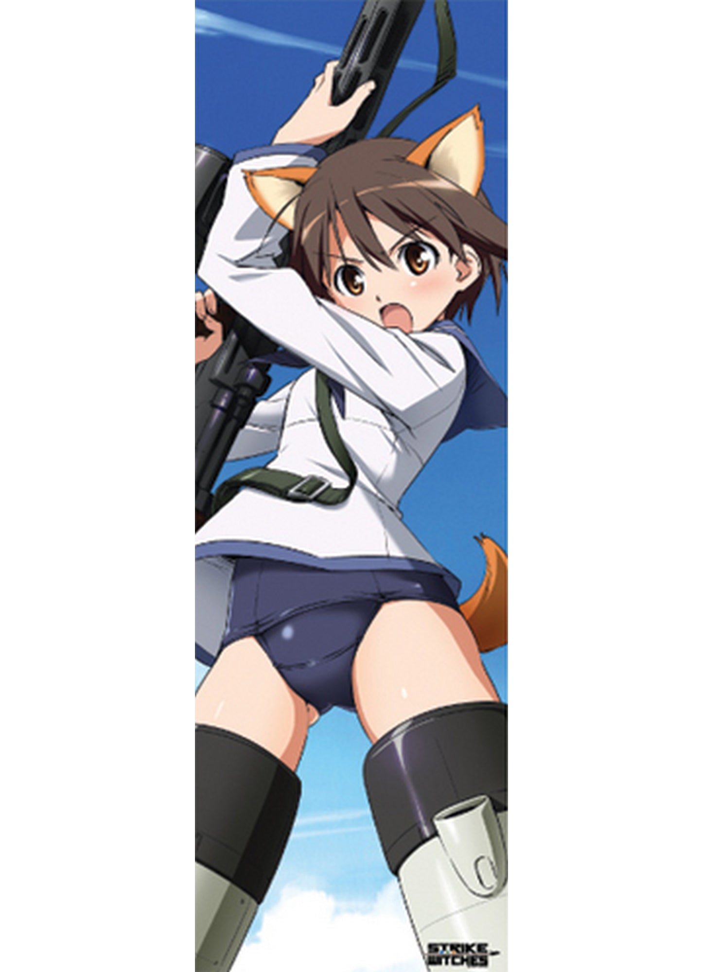 Strikes Witches - Miyafuji Yoshika Body Pillow 13.3"W x 43"H