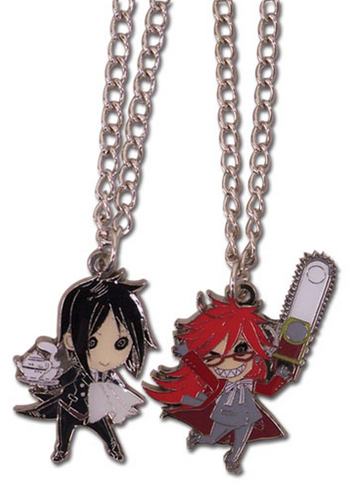 Black Butler - SD Sebastian Michaelis & Grell Sutcliff Necklace Set