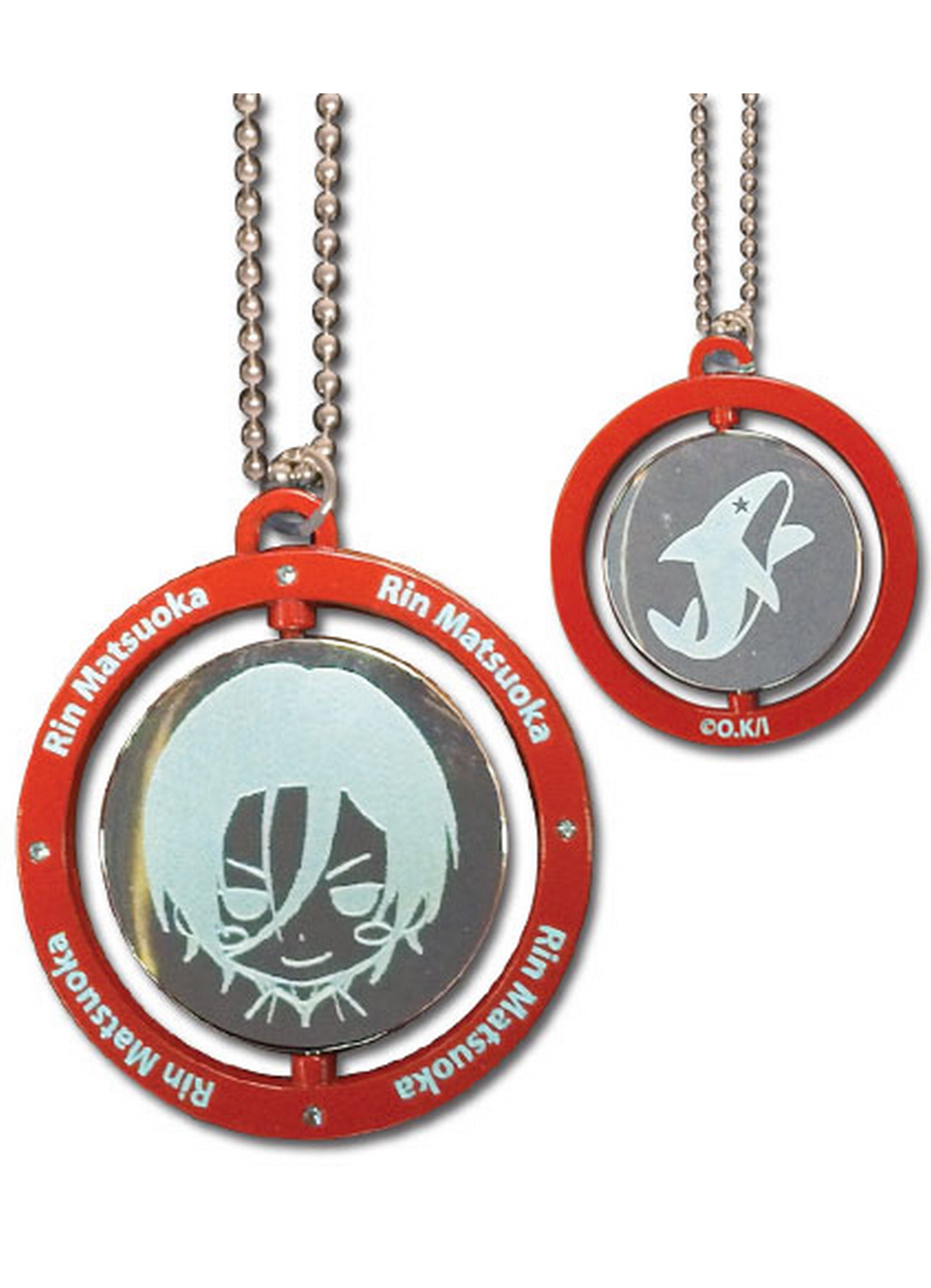 Free! - Rin Matsuoka Red Metal Necklace