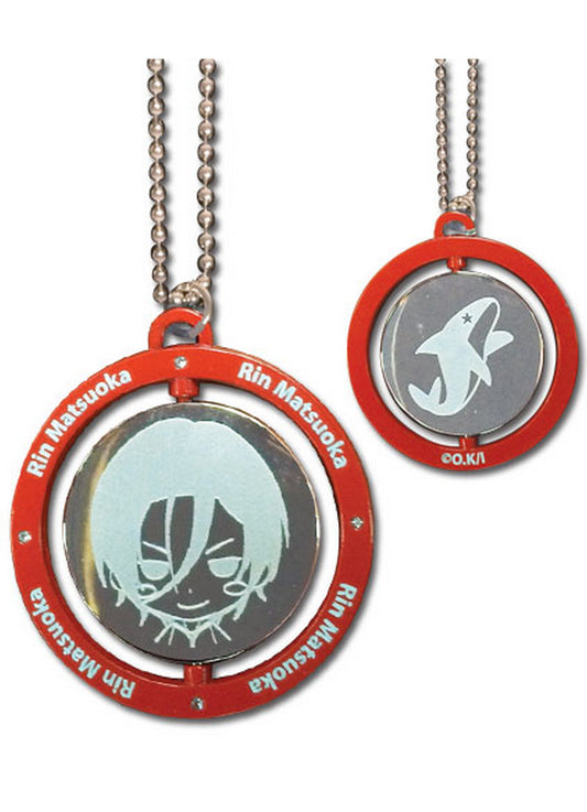 Free! - Rin Matsuoka Red Metal Necklace