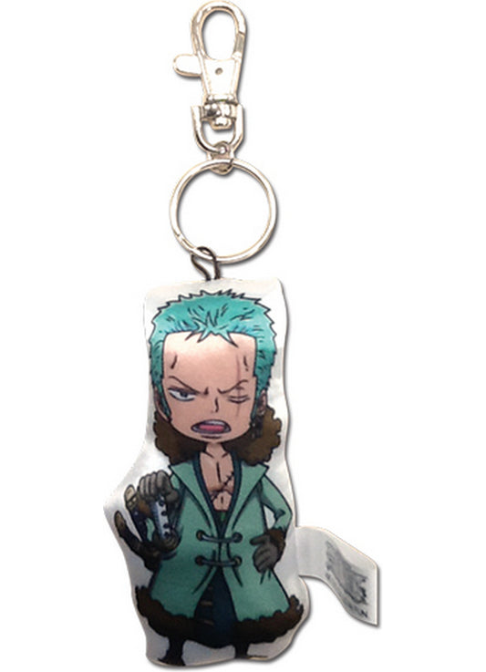 One Piece - SD Roronoa Zoro Plush Keychain 4"H