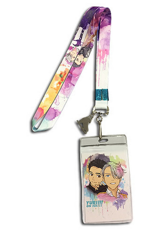 Yuri!!! On Ice - Yuri & Victor Watercolor Lanyard