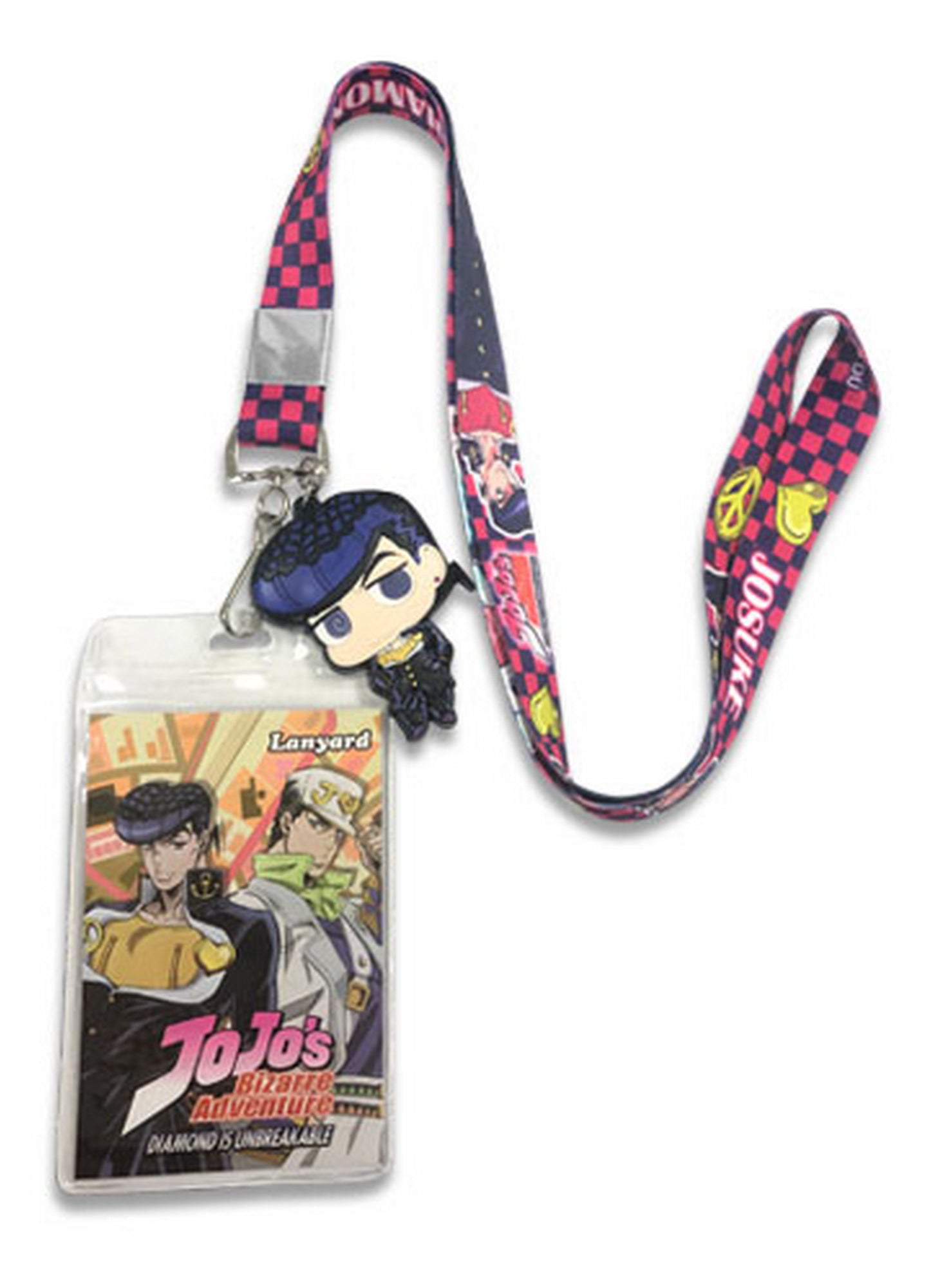 Jojos Bizarre Adventure Diamond Is Unbreakable - Josuke Higashikata & Shining Diamond Lanyard