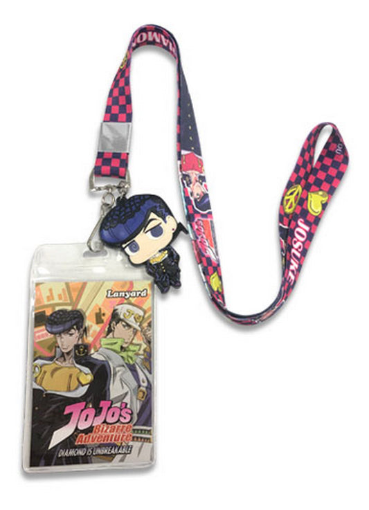 Jojos Bizarre Adventure Diamond Is Unbreakable - Josuke Higashikata & Shining Diamond Lanyard