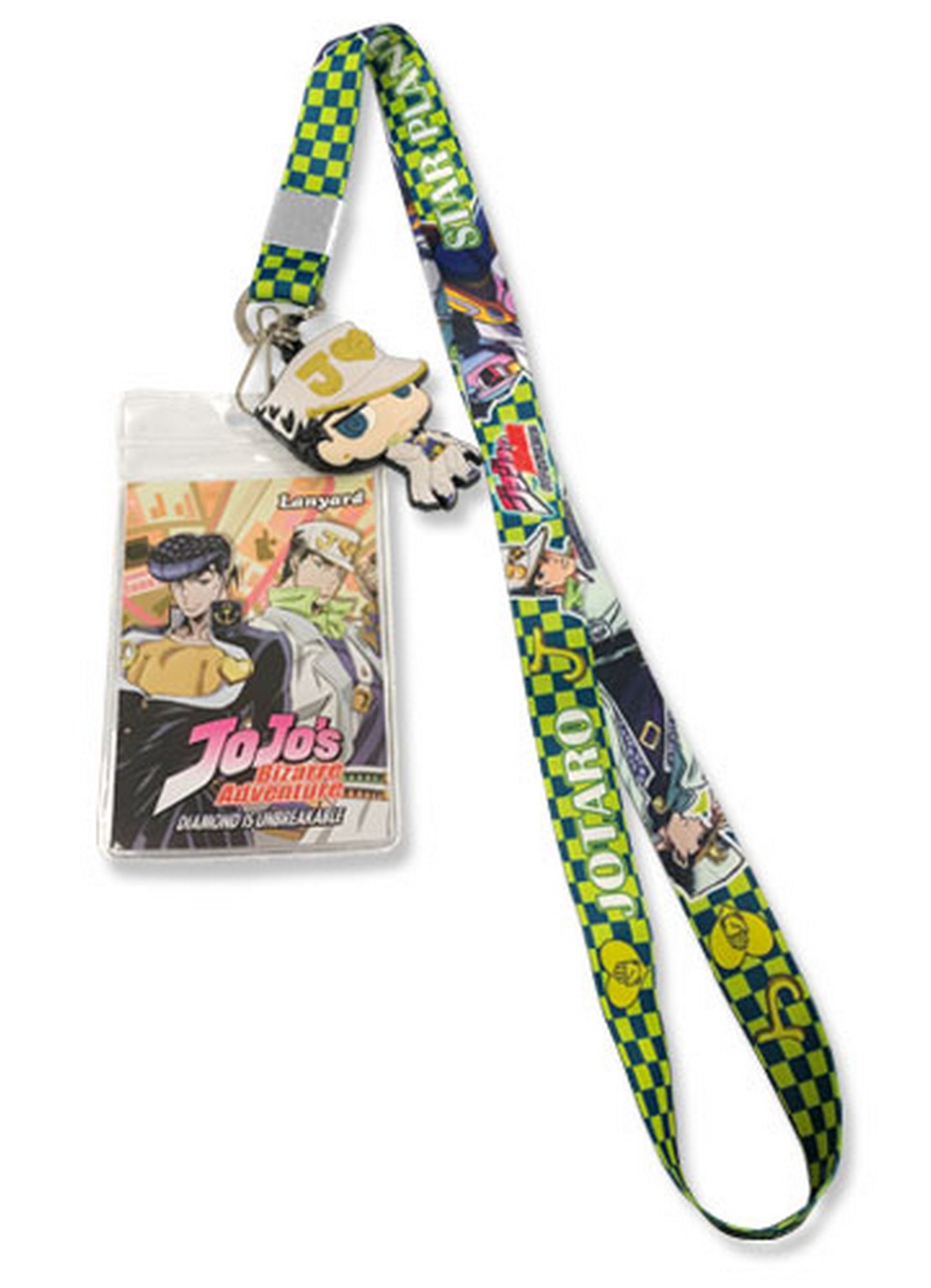 Jojos Bizarre Adventure Diamond Is Unbreakable - Jotaro Kujo & Star Plantinum Lanyard
