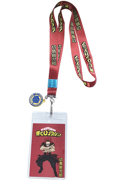 My Hero Academia - Eijiro Kirishima "Red Riot" Lanyard With Charm