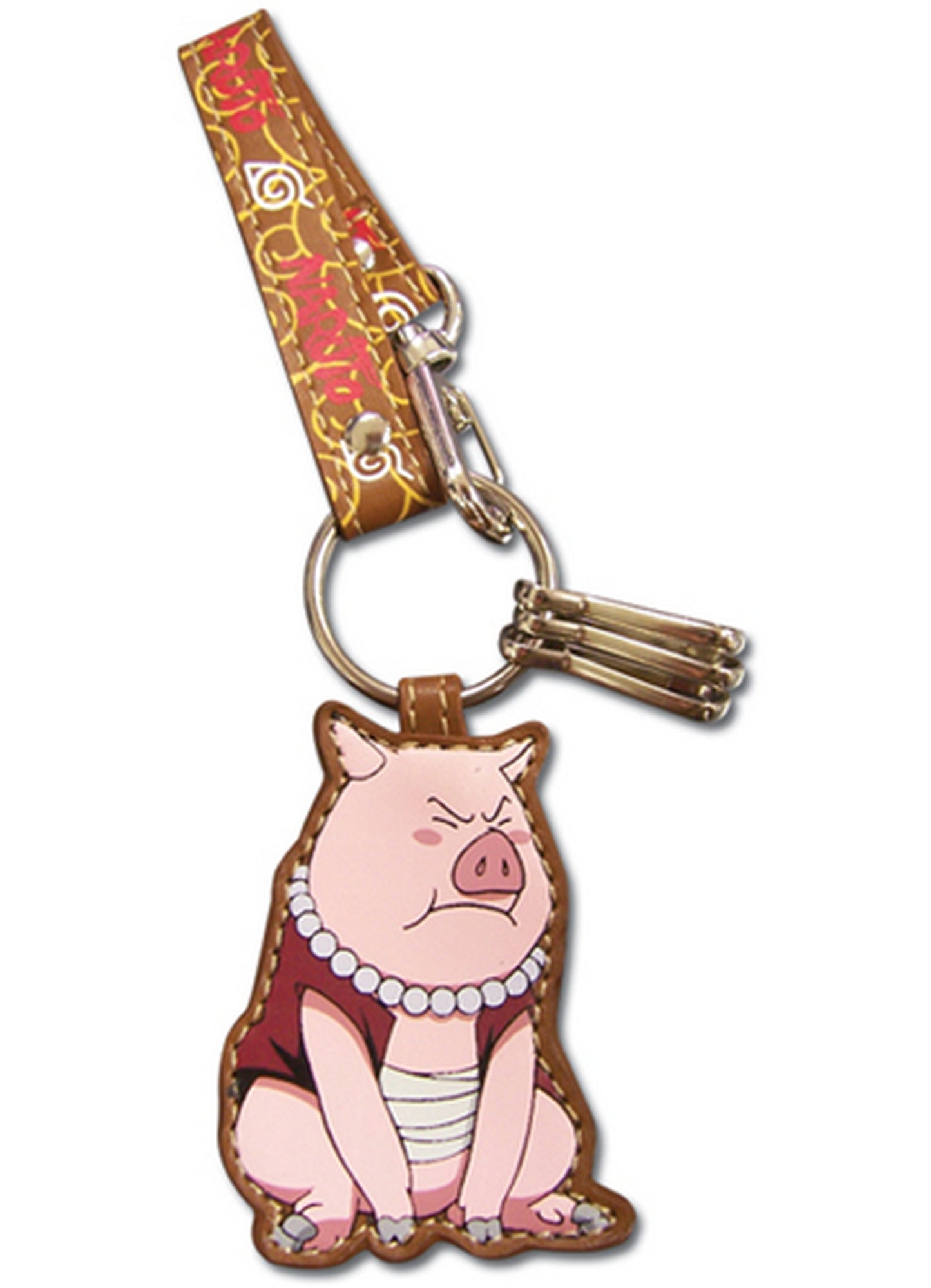 Naruto - Tonton Leather Keychain