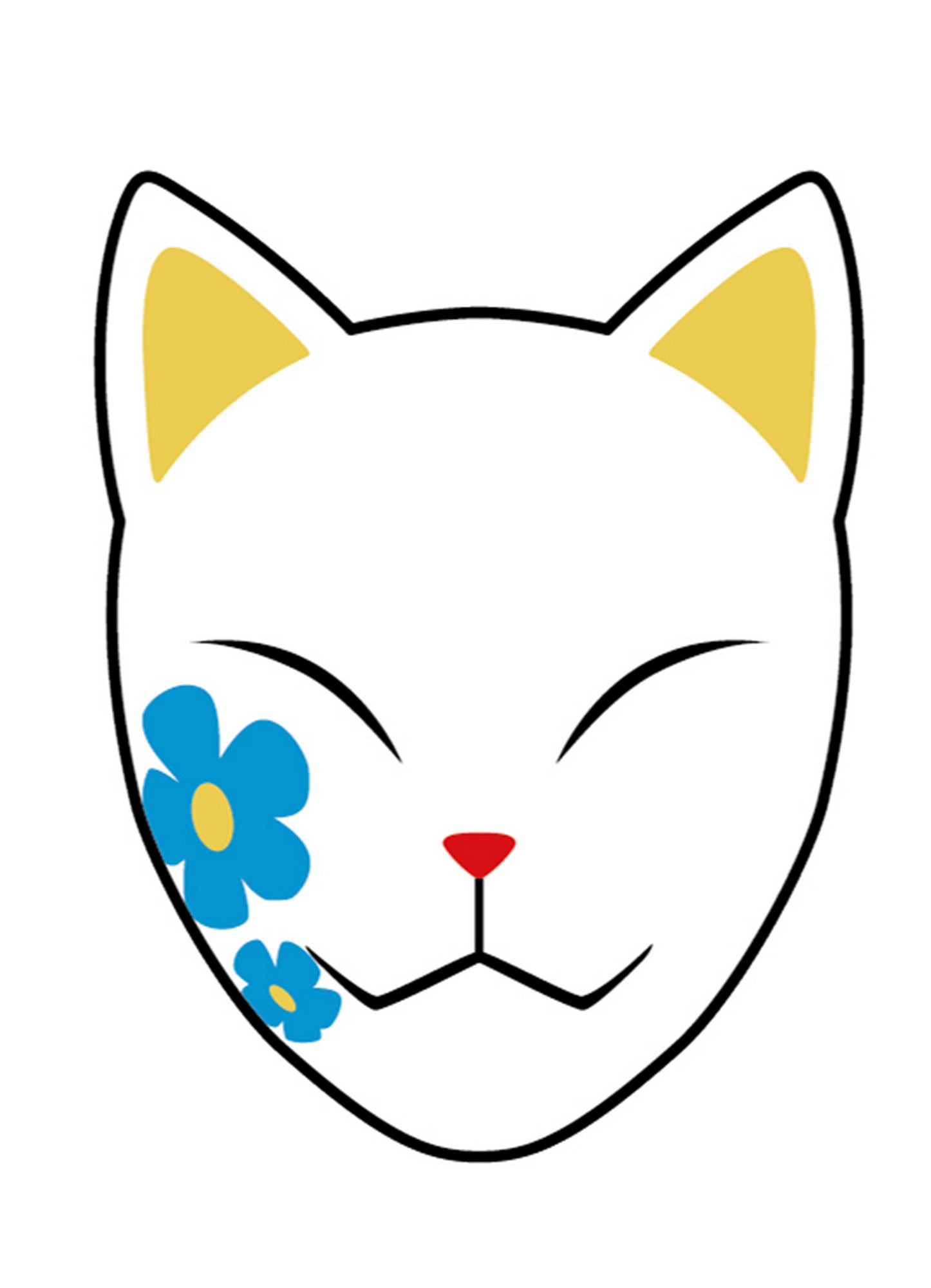 Demon Slayer - Makomos Mask Patch