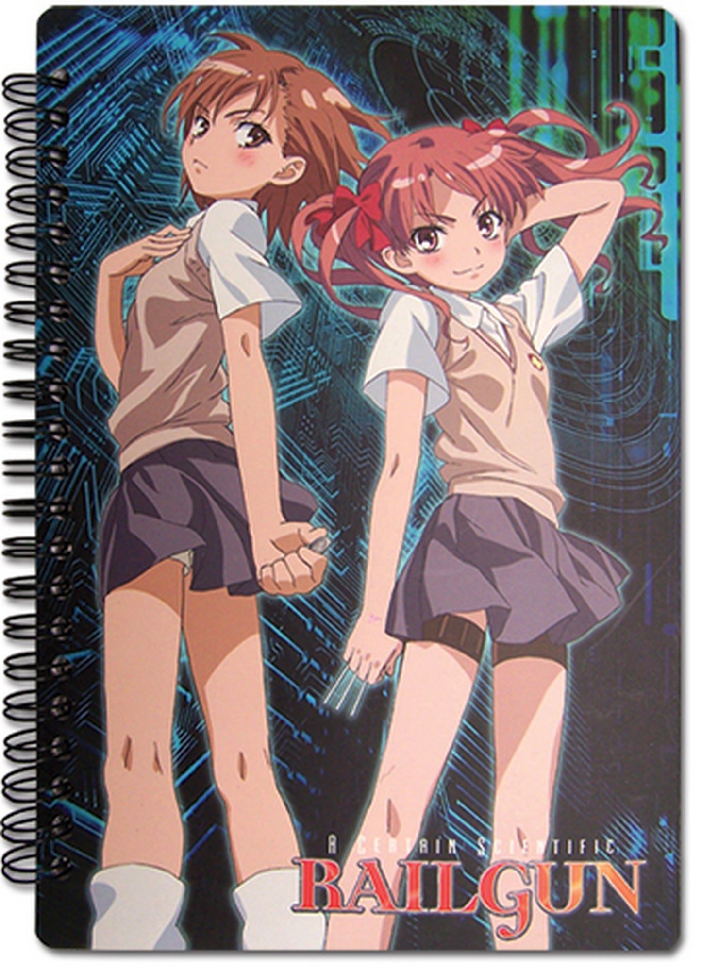 A Certain Scientific Railgun - Mikoto Misaka & Kuroko Shirai Spiral Notebook