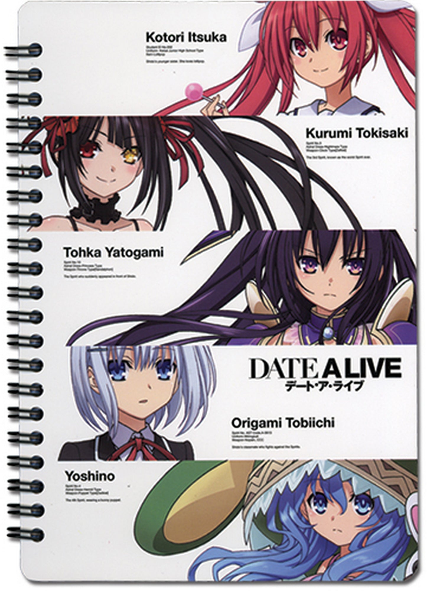Date A Live - Main 4 Kurumi Tokisaki Spiral Notebook