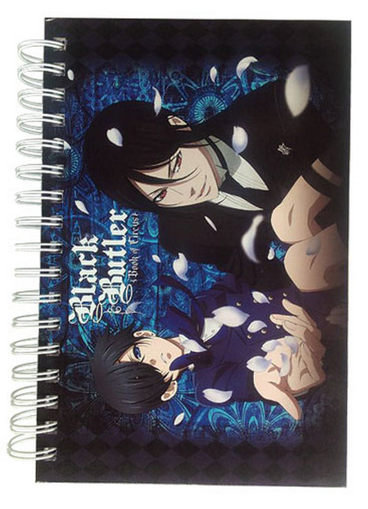 Black Butler Book Of Circus - Ciel Phantomhive, Sebastian Michaelis & Petals Hardcover Notebook