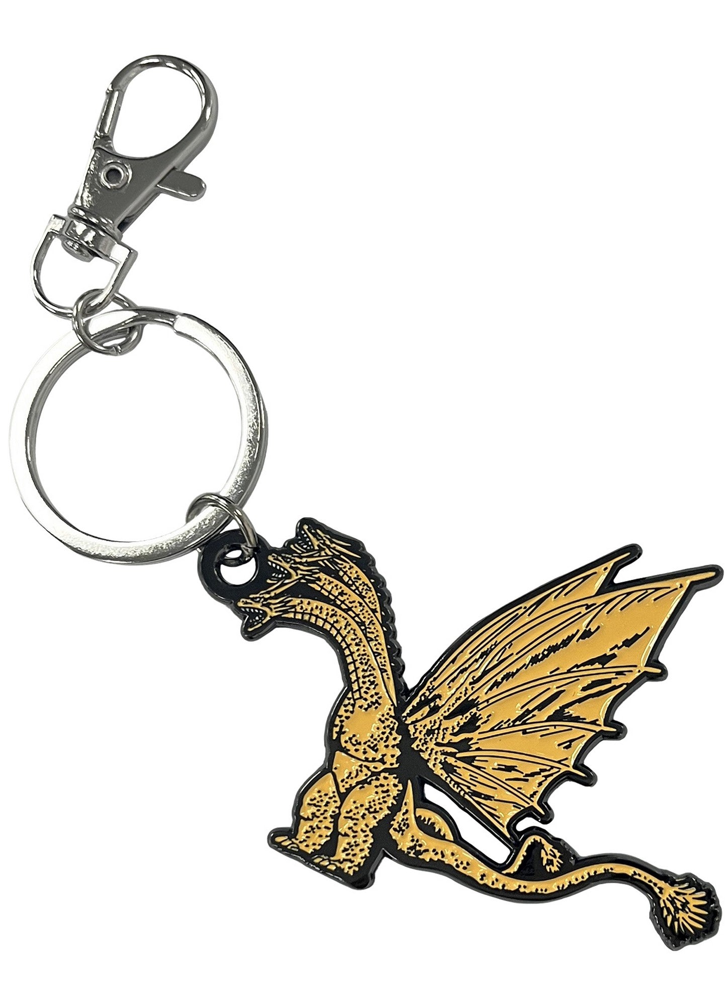 Godzilla (Original) - King Ghidora Side Enamel Metal Keychain
