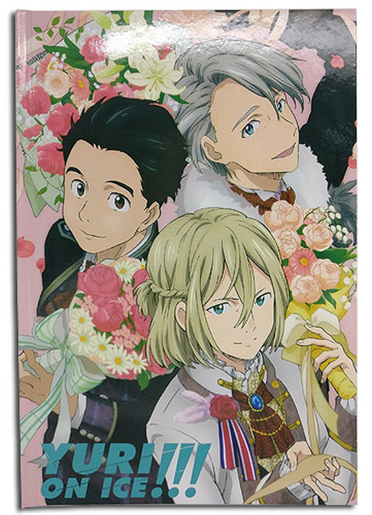 Yuri! On Ice - Group Flowers Journal Bound Hardcover Notebook
