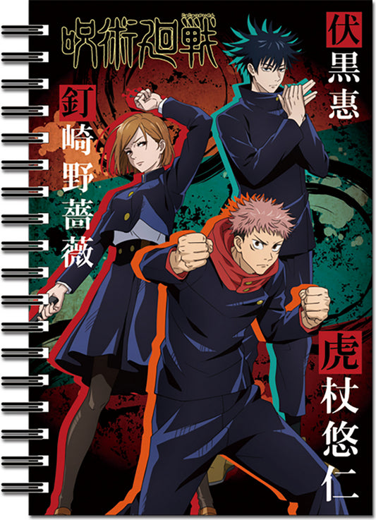 Jujutsu Kaisen - Yuji Itadori & Megumi Fushiguro & Nobara Kugisaki Notebook