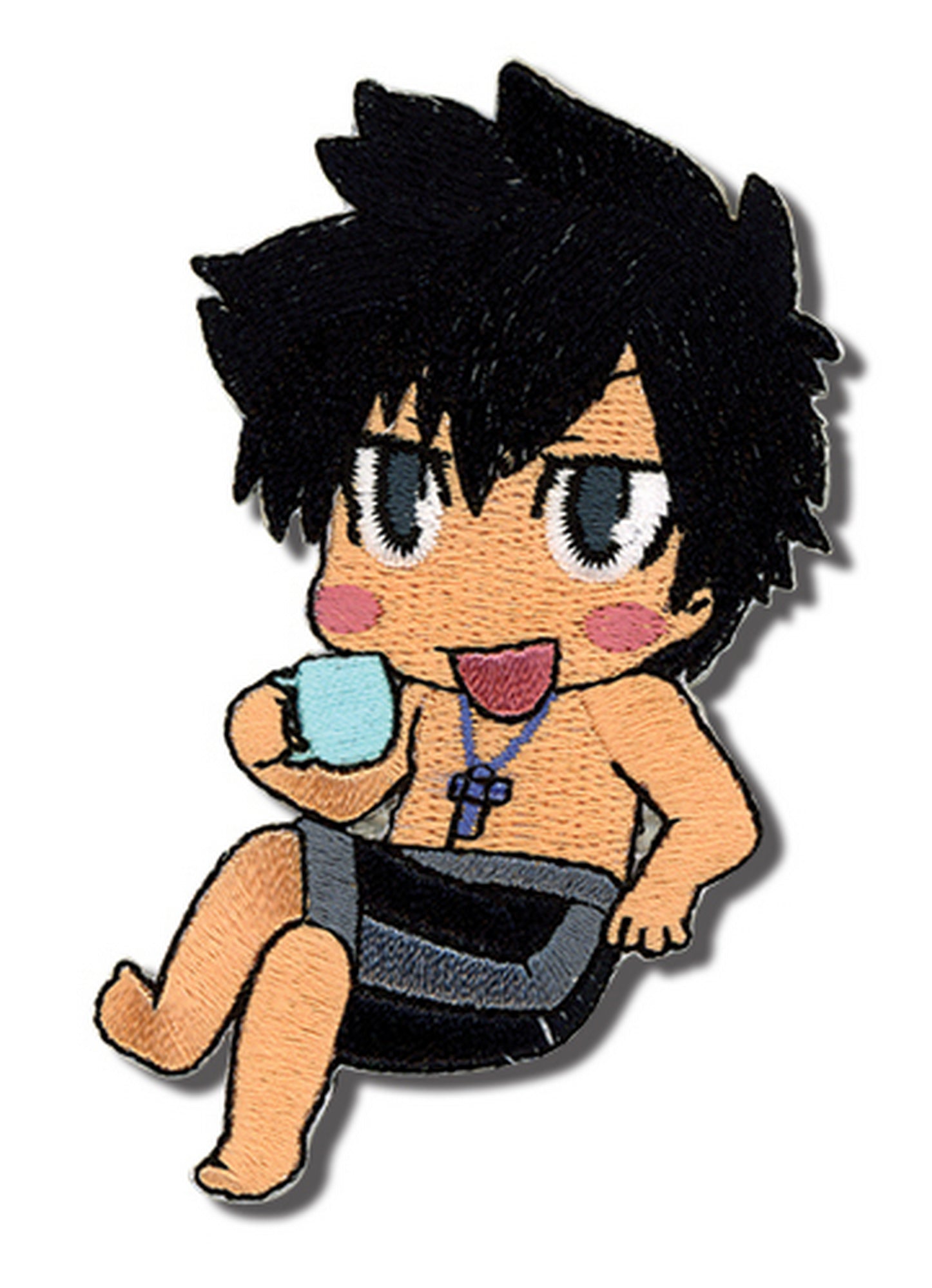 Fairy Tail - Gray Fullbuster Eating Embroidered Patch