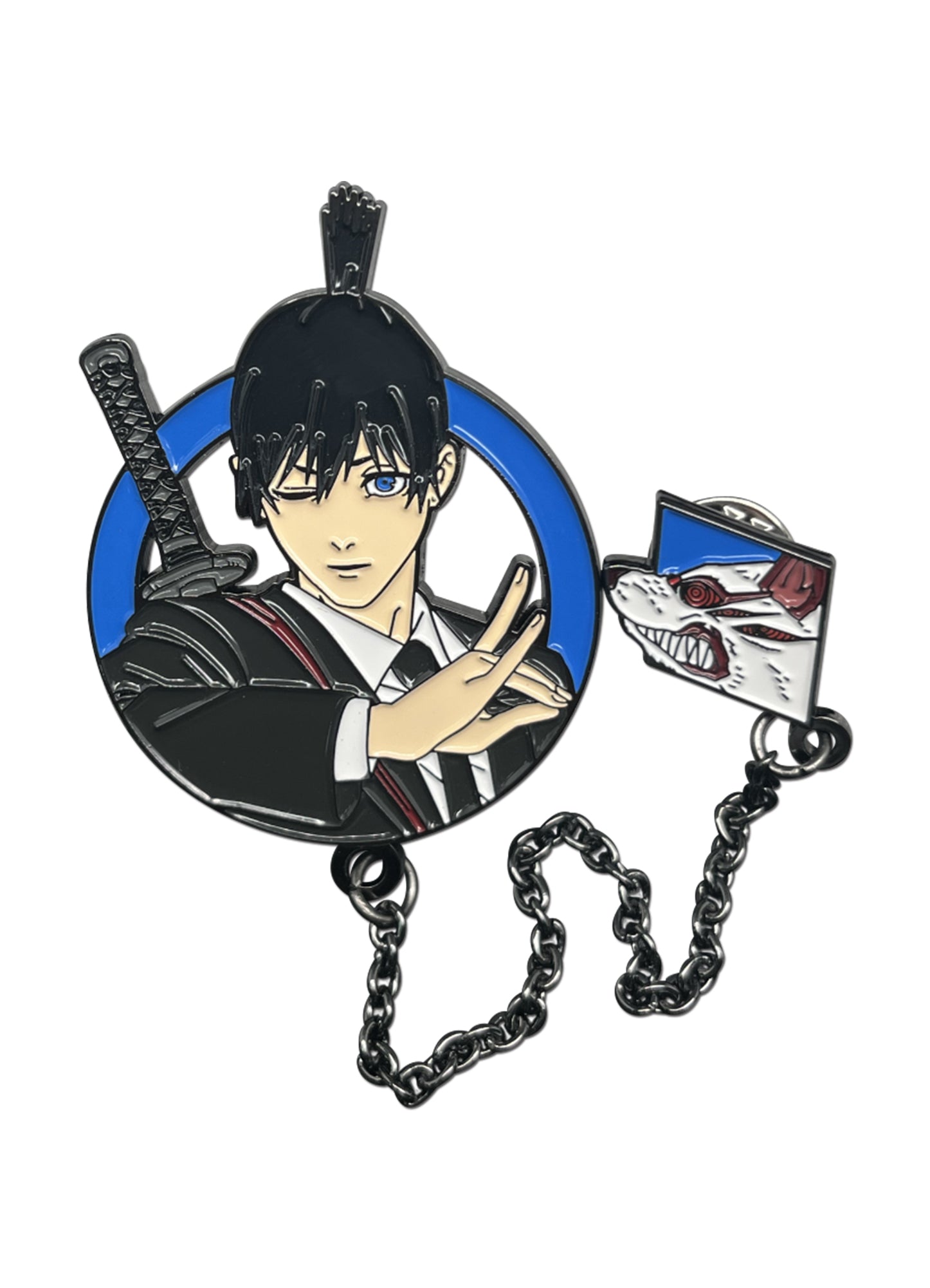 Chainsaw Man - Pinsart Aki Pin With Chain