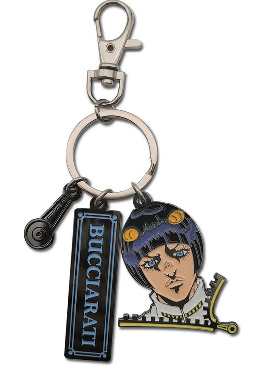 Jojos Bizarre Adventure S4 - Bruno Bucciarati Zipper Three Charm Keychain