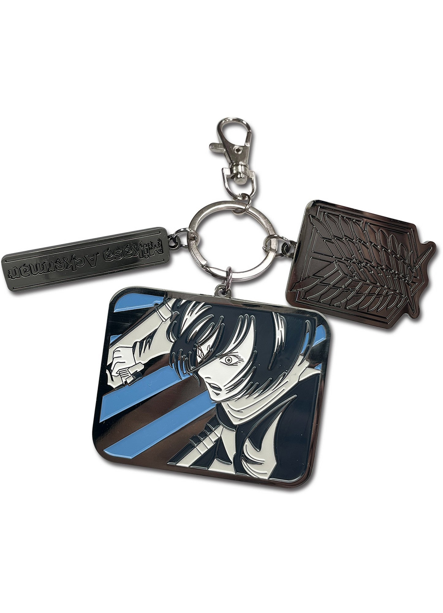 Attack On Titan (Manga) - Mikasa Ackerman Three Charm Keychain