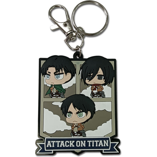 Attack On Titan - Group PVC Keychain