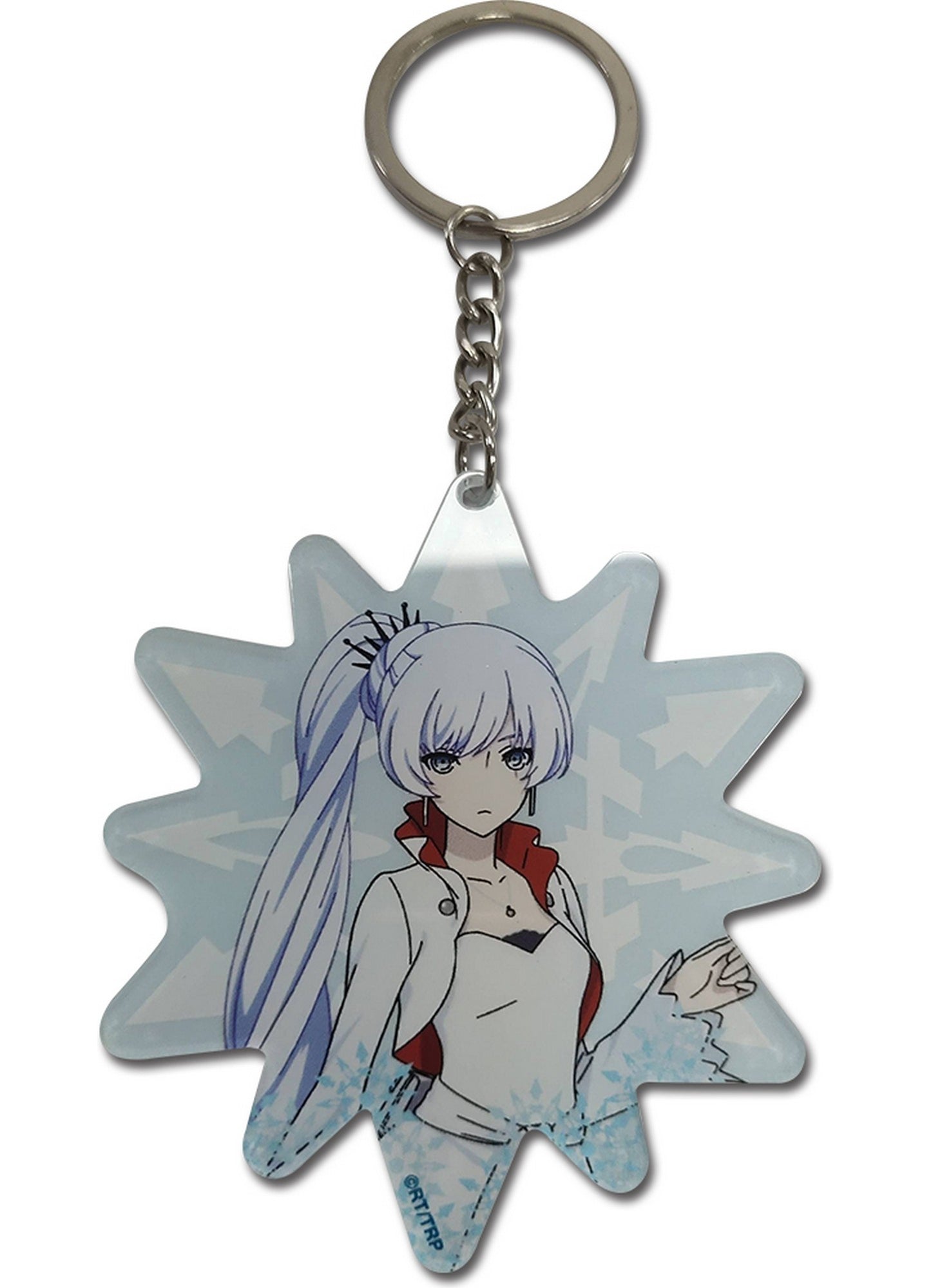 Rwby Ice Queendom - Weiss White Color Acrylic Keychain