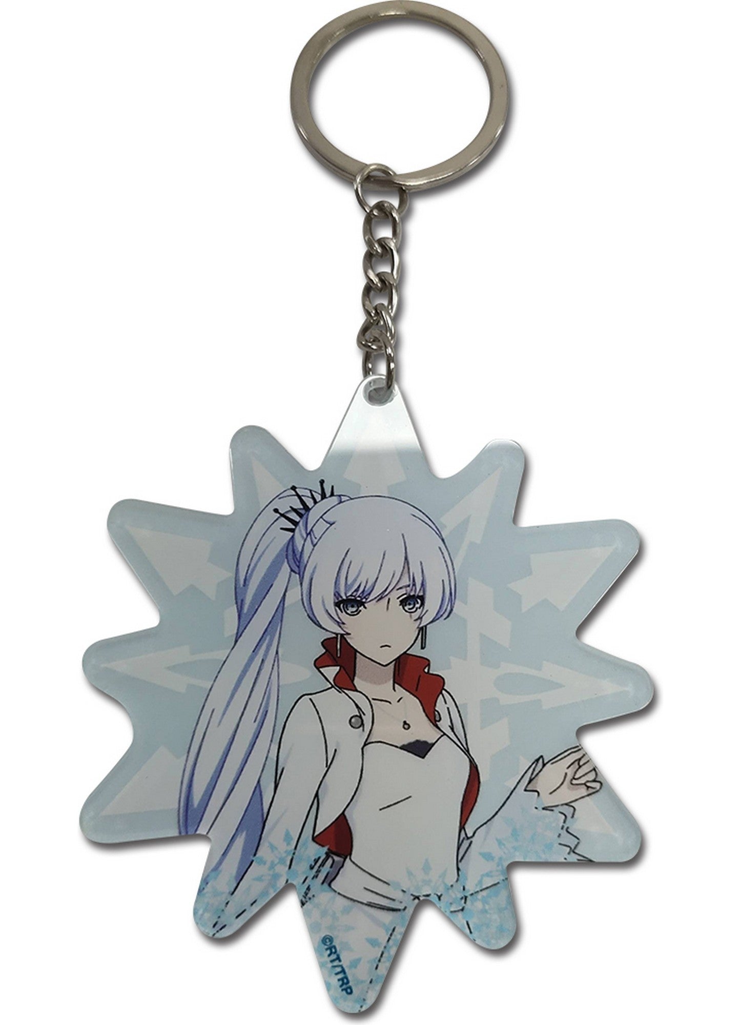 Rwby Ice Queendom - Weiss White Color Acrylic Keychain