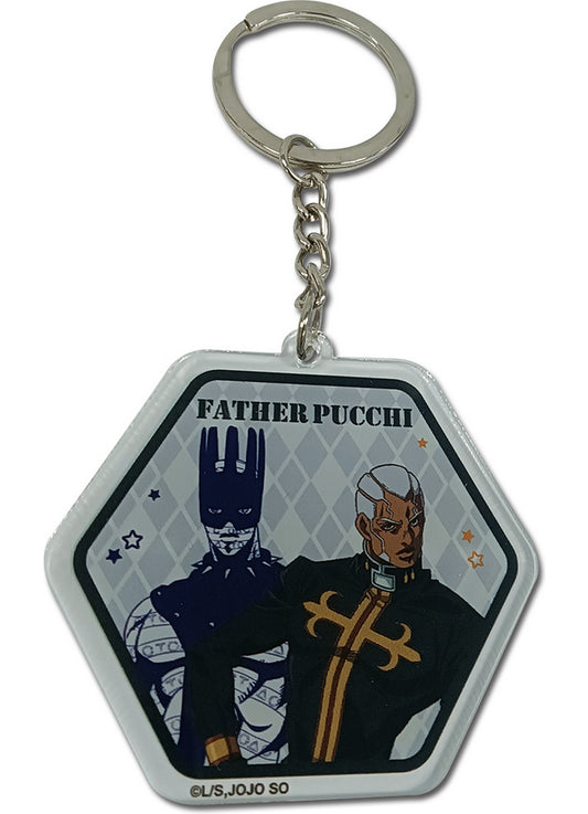 Jojos S5 Stone Ocean - Father Pucchi Keychain