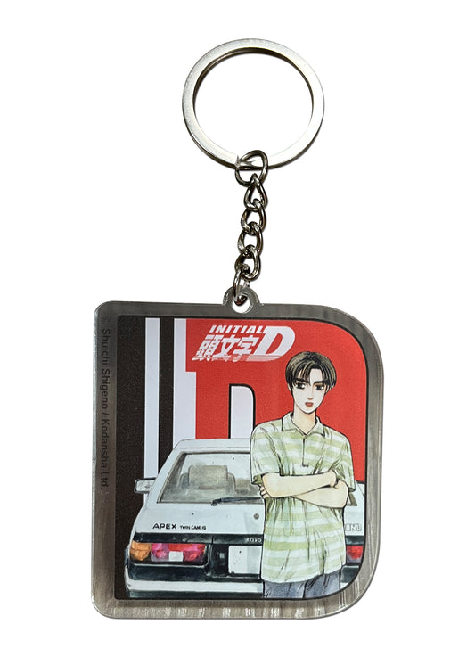 Initial D (Manga)- Takumi Fujiwara And GT-Apex Keychain