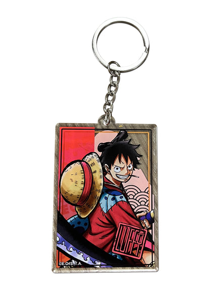 One Piece - Monkey D. Luffy Wano Version Reversible Acrylic Keychain