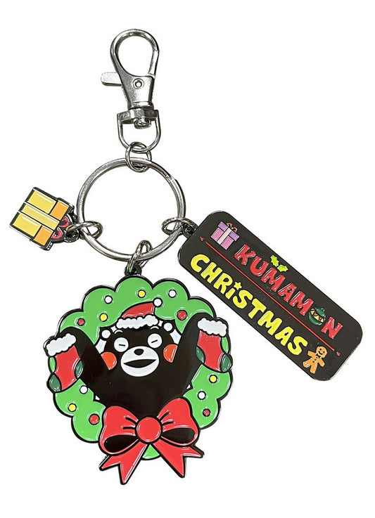 Kumamon - Kumamon Christmas Art Version Three Charm Keychain
