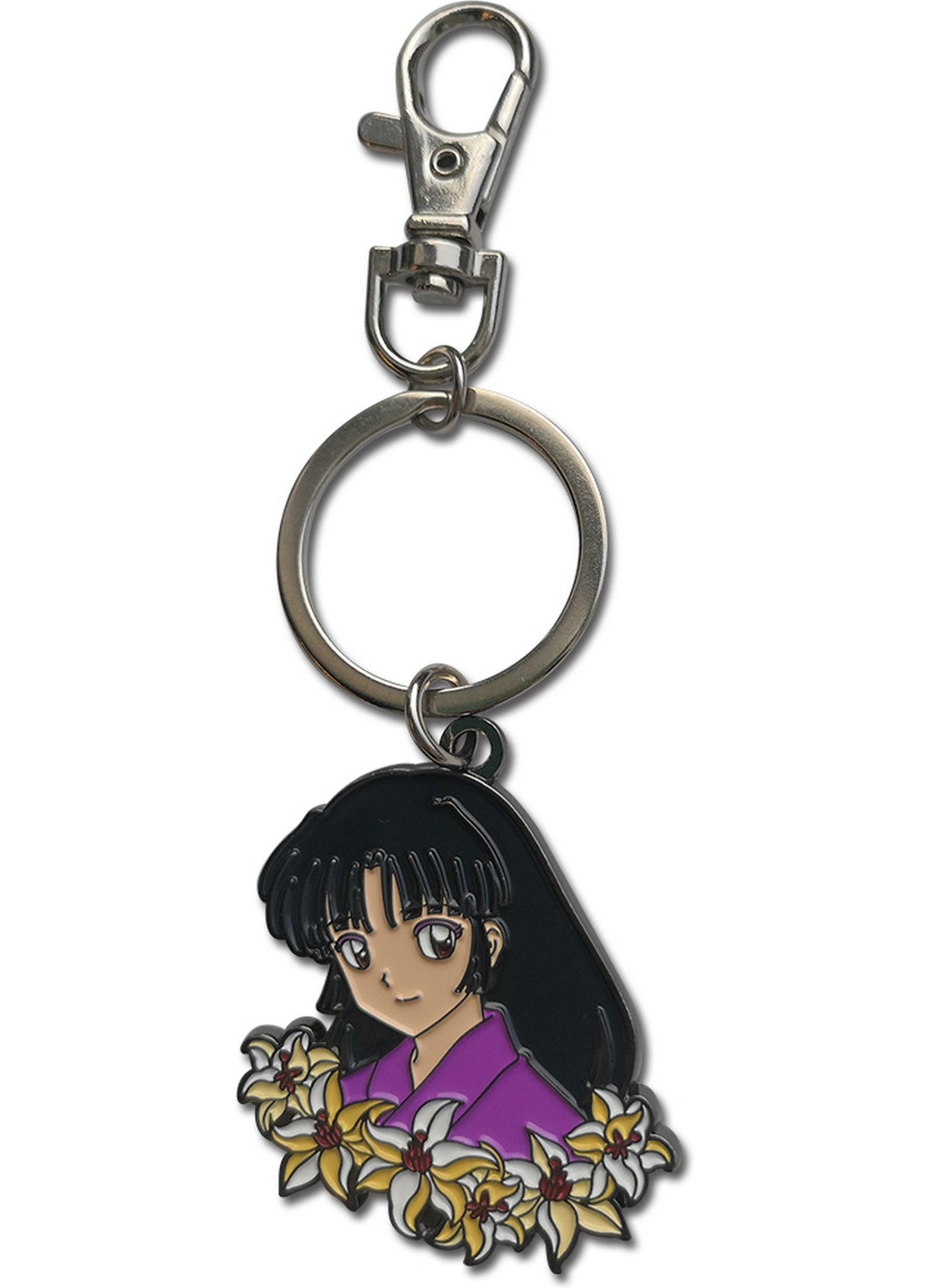 Inuyasha - Sango Flowers Metal Keychain