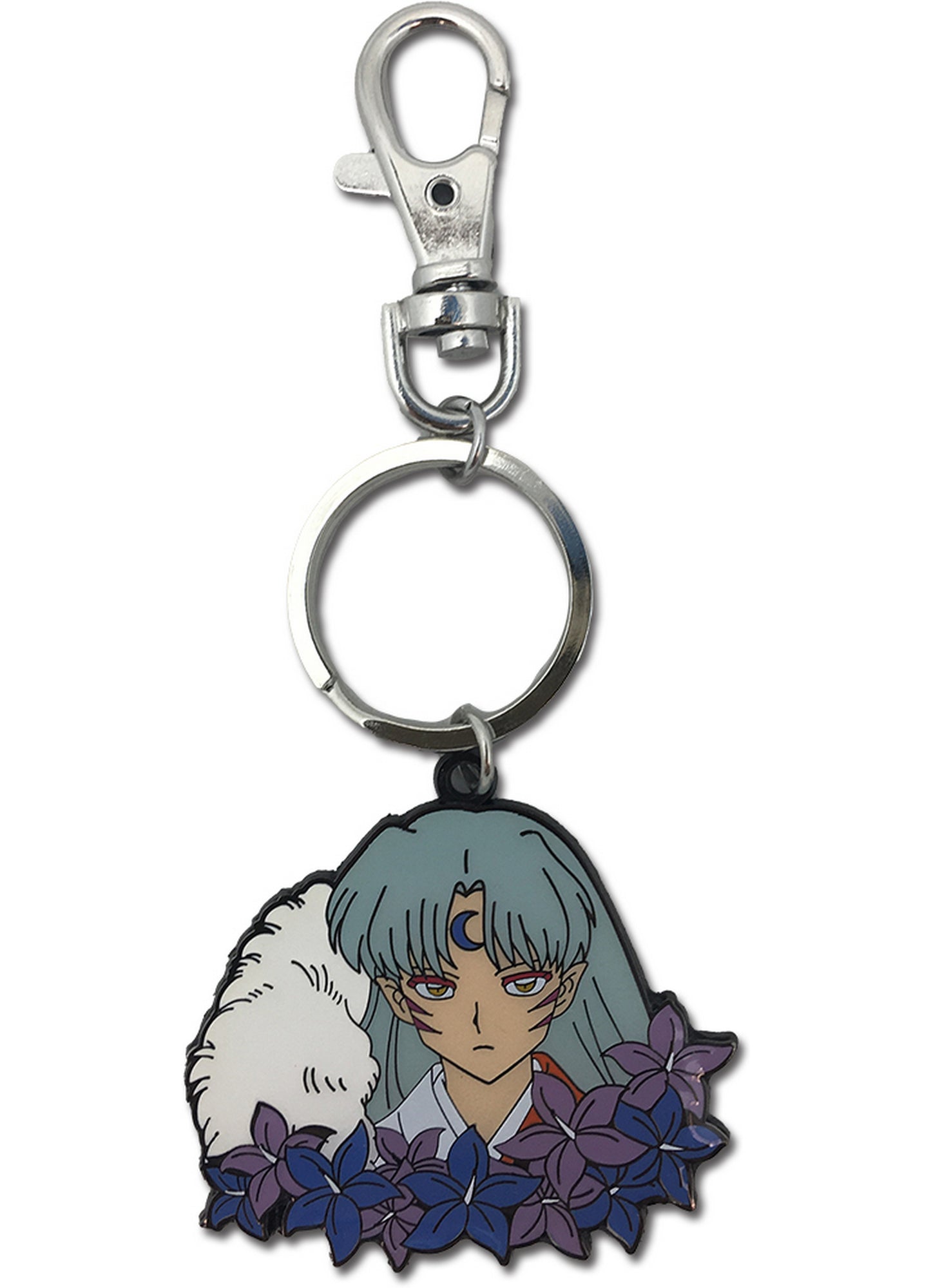 Inuyasha - Sesshomaru Flower Metal Keychain