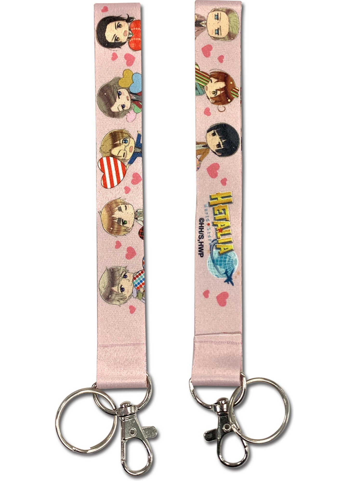 Hetalia S7 - SD Heart Character Wristband Lanyard