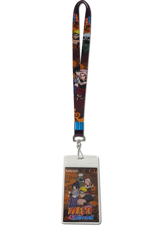 Naruto Shippuden - Character Group Forest Backround Lanyard