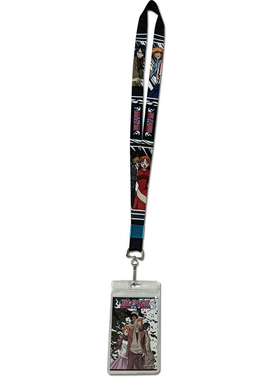 Bleach - Group Black & White Backround Lanyard