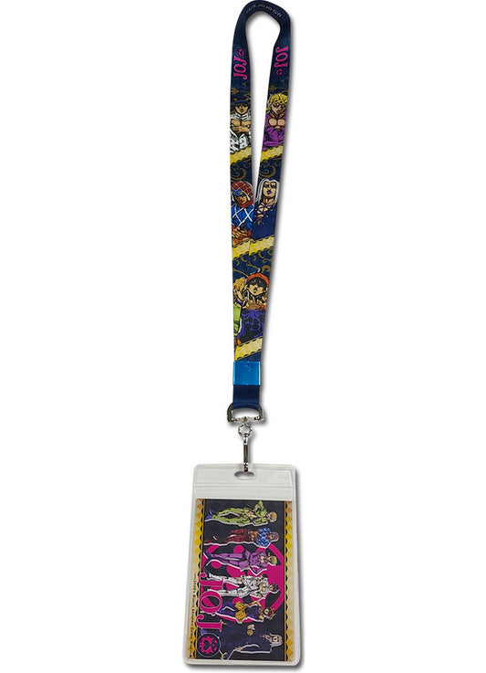 Jojo S4 - Group Character Rhombus Pattern Lanyard