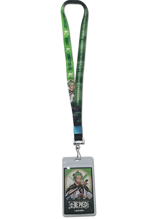 One Piece - Roronoa Zoro Icon And Verbiage Lanyard