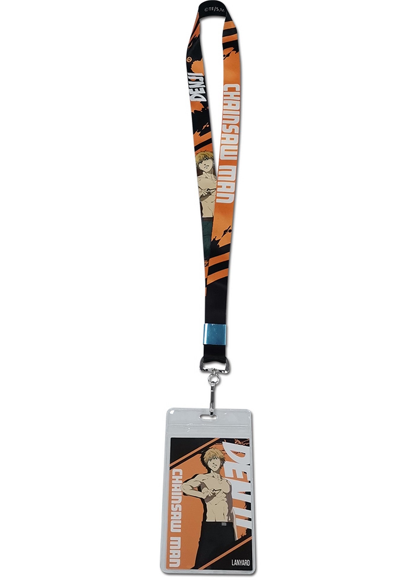 Chainsaw Man - Denji Character Square Background Lanyard