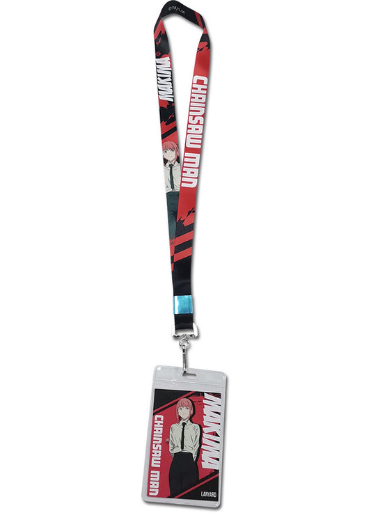 Chainsaw Man - Makima Character Square Background Lanyard