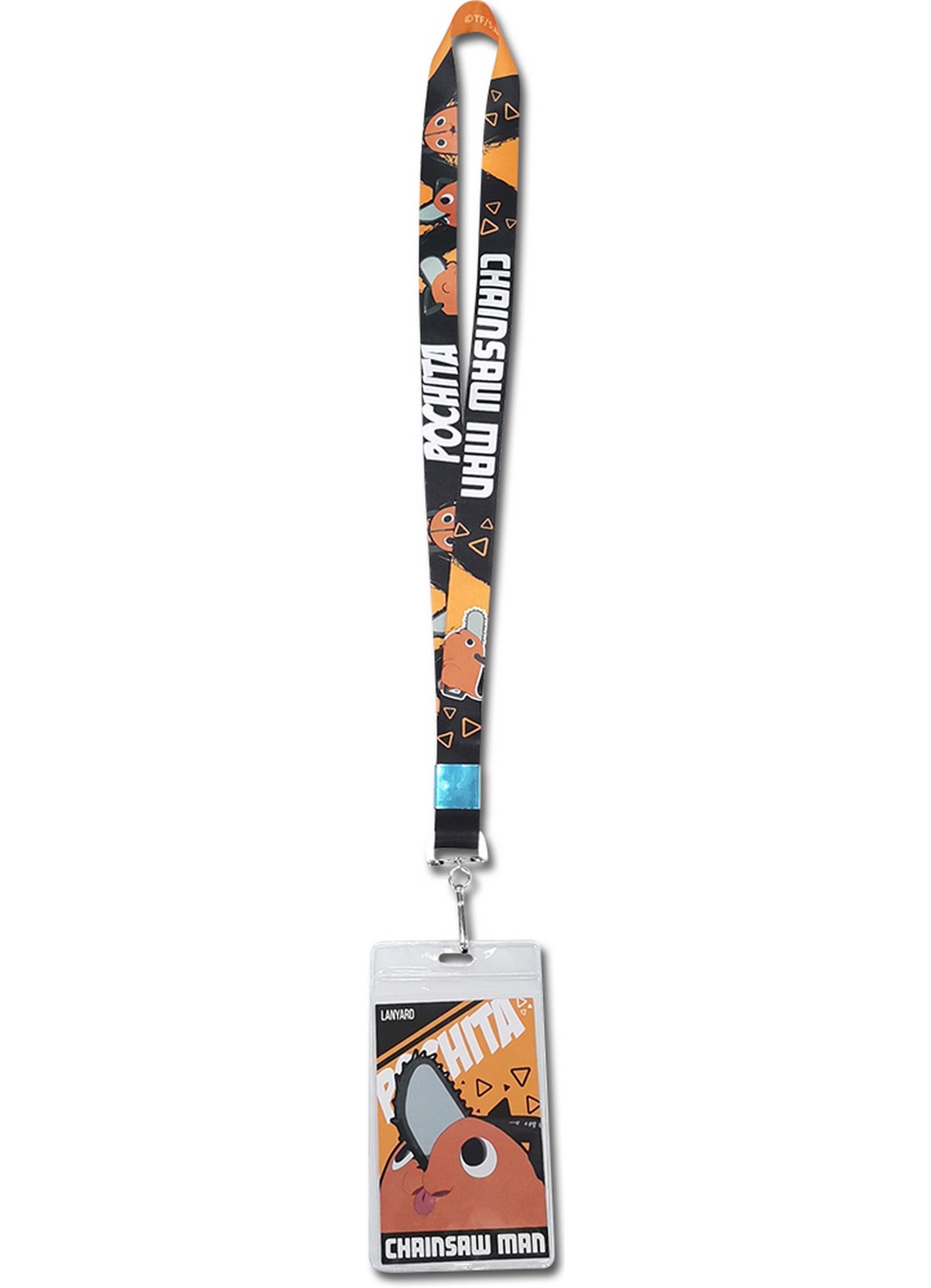 Chainsaw Man - Pochita Square Background Lanyard