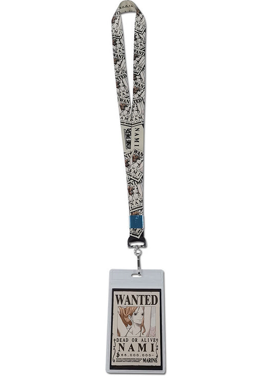 One Piece - Nami Wanted Poster Style #1 Lanyard