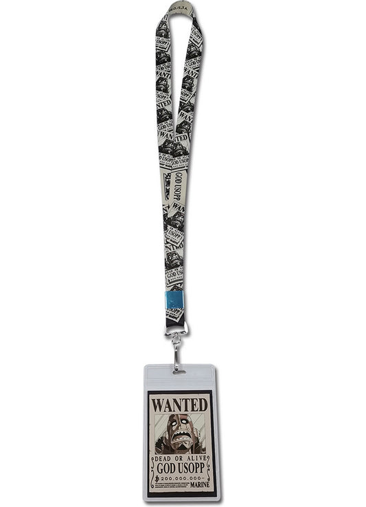 One Piece - Usopp Wanted Poster Style #1 Lanyard