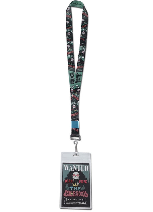 One Piece - Brook Wanted Poster Style #1 Lanyard
