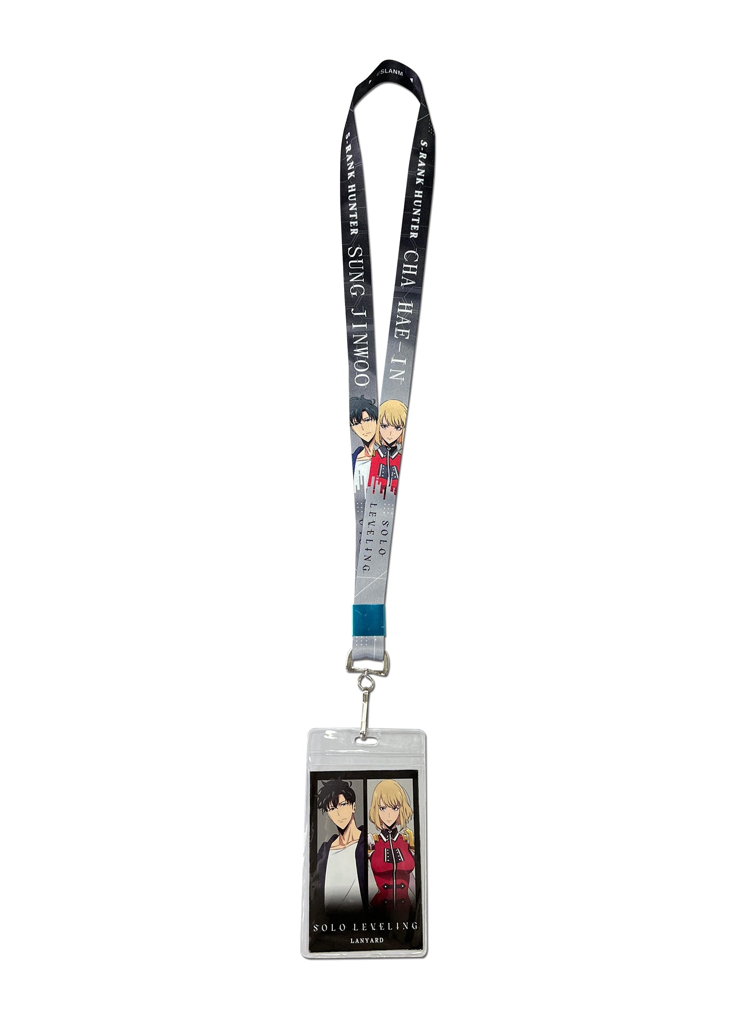 Solo Leveling - Sung Jinwoo & Cha Hae-In Gray Lanyard