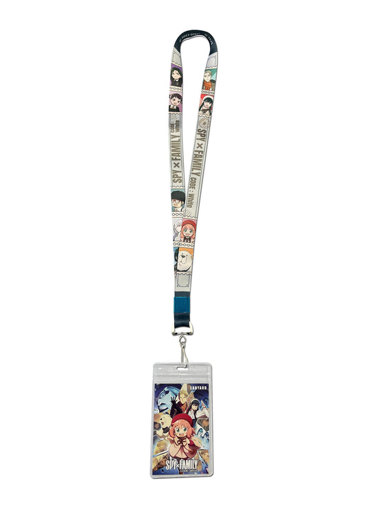 Spy X Family Code White - Group Character Postmark Style Lanyard