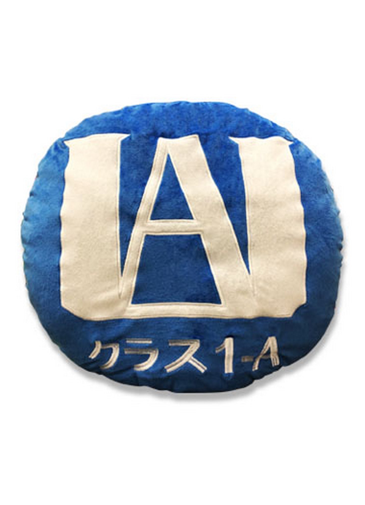 My Hero Academia - U.A. Logo Round Blue Throw Pillow 17"