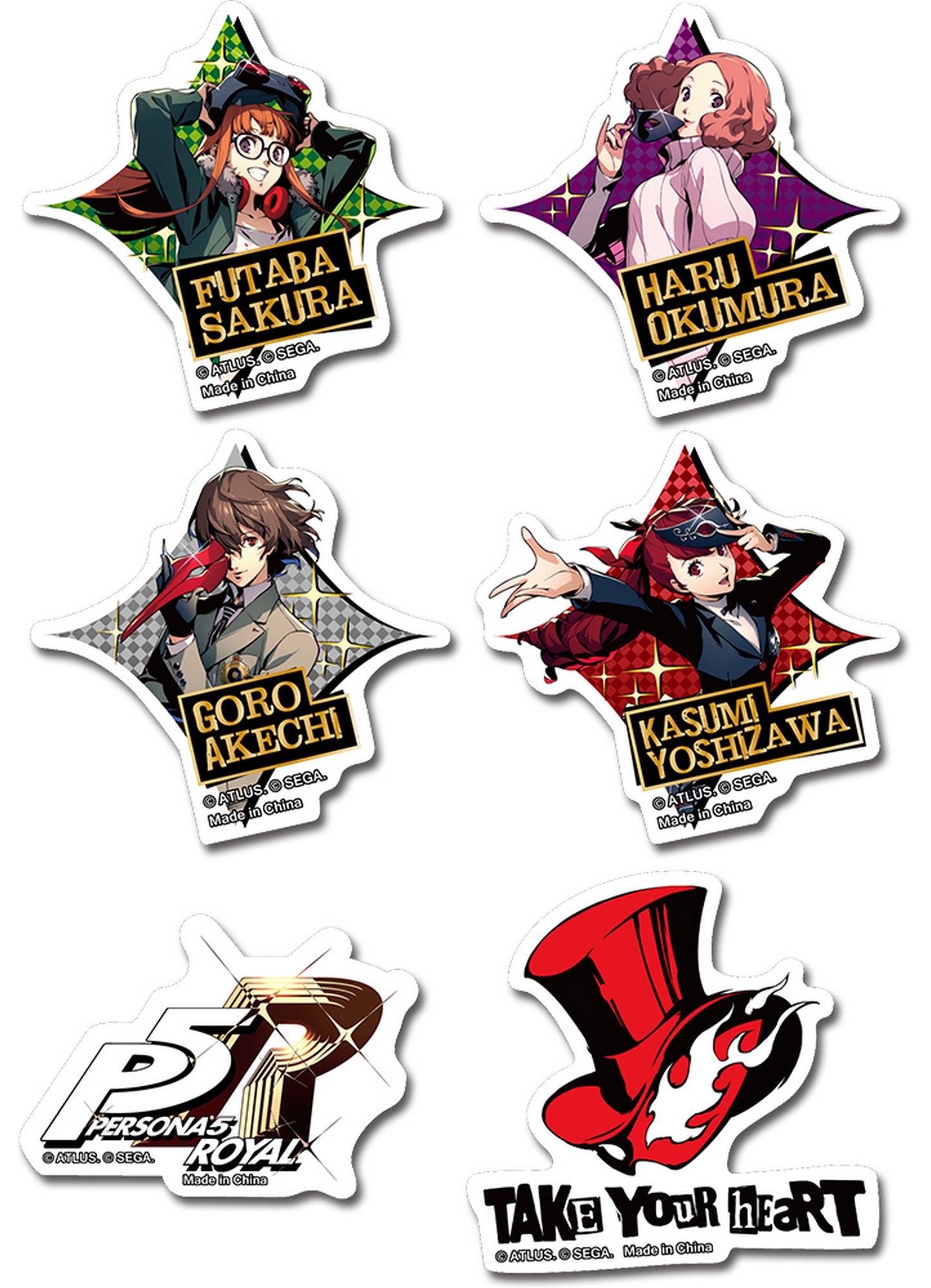 Persona 5 Royal - Group #2 Die-Cut Sticker Set