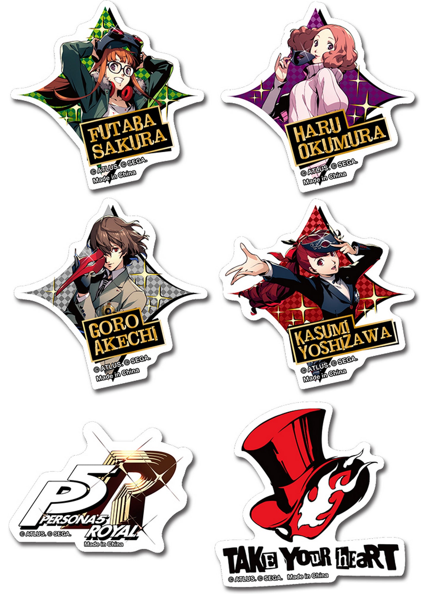 Persona 5 Royal - Group #2 Die-Cut Sticker Set